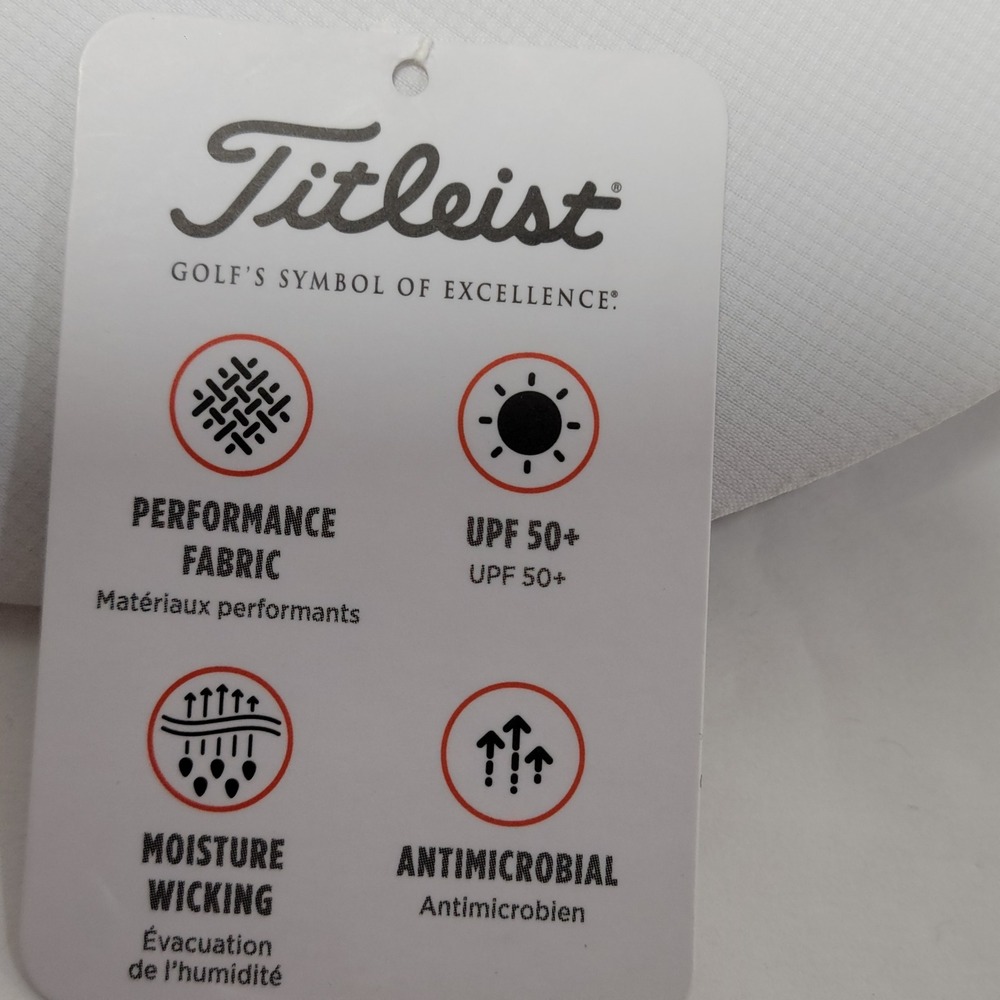 Titleist Womens Sundrop Sun Visor Hat Golf UPF 50 Wicking Adjustable White NEW - Picture 13 of 14